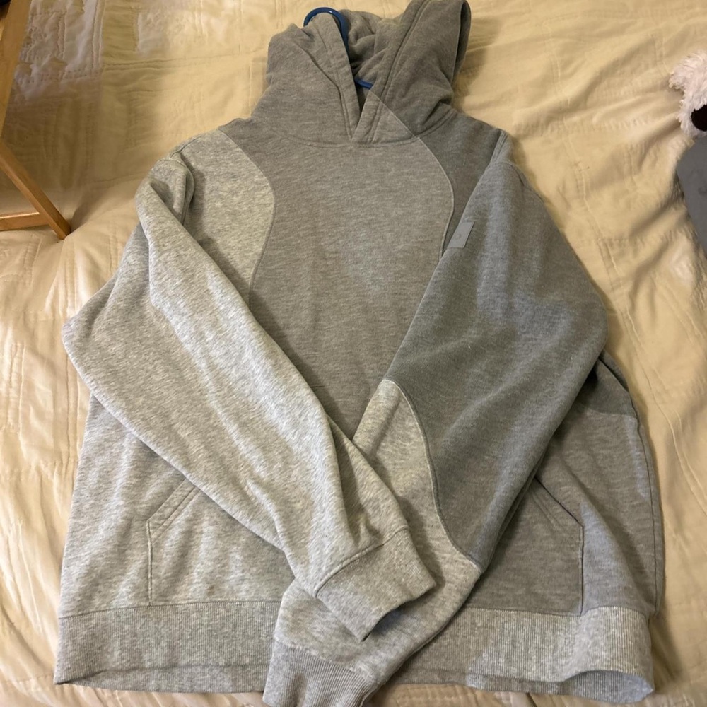 ALO Yoga Gray Contrast Hoodie